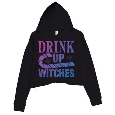 Halloween Funny Up Witches Gift Crop Fleece Hoodie