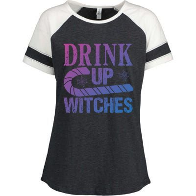 Halloween Funny Up Witches Gift Enza Ladies Jersey Colorblock Tee