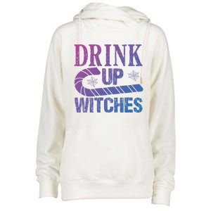 Halloween Funny Up Witches Gift Womens Funnel Neck Pullover Hood