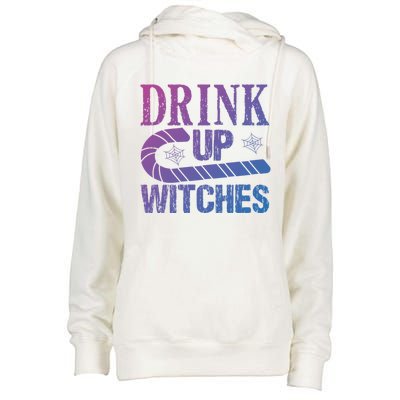 Halloween Funny Up Witches Gift Womens Funnel Neck Pullover Hood