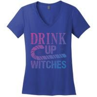 Halloween Funny Up Witches Gift Women's V-Neck T-Shirt