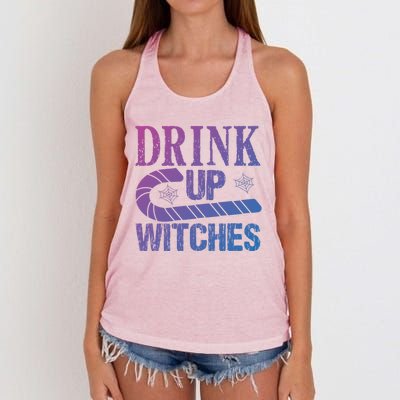 Halloween Funny Up Witches Gift Women's Knotted Racerback Tank