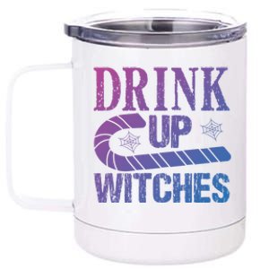 Halloween Funny Up Witches Gift 12 oz Stainless Steel Tumbler Cup