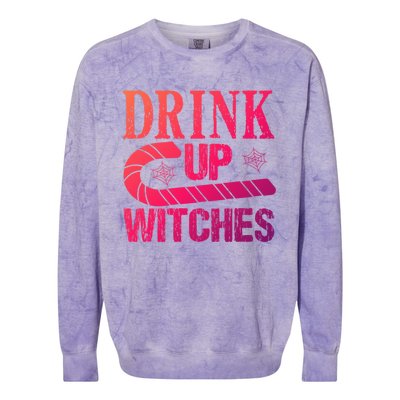 Halloween Funny Up Witches Gift Colorblast Crewneck Sweatshirt