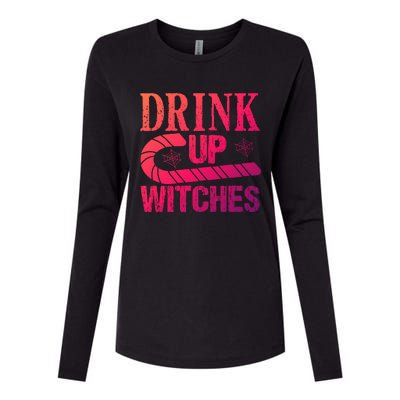 Halloween Funny Up Witches Gift Womens Cotton Relaxed Long Sleeve T-Shirt