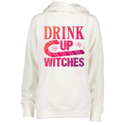 Halloween Funny Up Witches Gift Womens Funnel Neck Pullover Hood