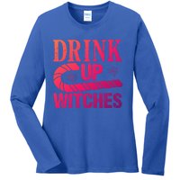 Halloween Funny Up Witches Gift Ladies Long Sleeve Shirt