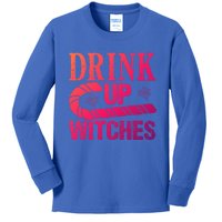 Halloween Funny Up Witches Gift Kids Long Sleeve Shirt