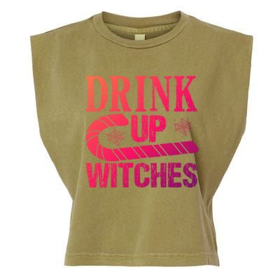 Halloween Funny Up Witches Gift Garment-Dyed Women's Muscle Tee