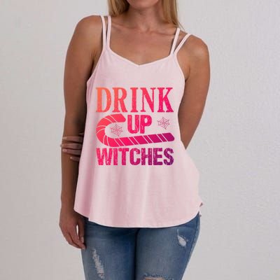 Halloween Funny Up Witches Gift Women's Strappy Tank