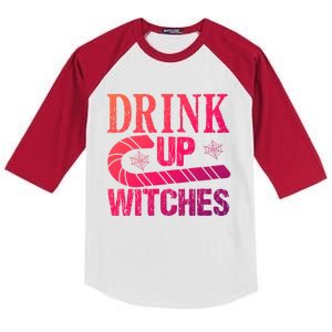 Halloween Funny Up Witches Gift Kids Colorblock Raglan Jersey