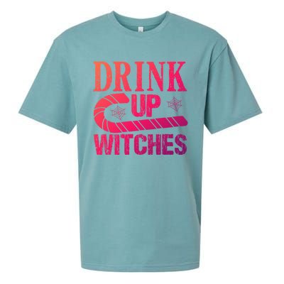 Halloween Funny Up Witches Gift Sueded Cloud Jersey T-Shirt