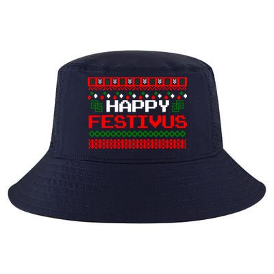 Happy Festivus Ugly Christmas Cool Comfort Performance Bucket Hat