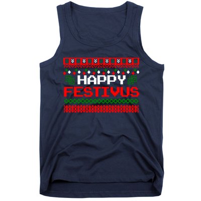 Happy Festivus Ugly Christmas Tank Top
