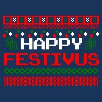 Happy Festivus Ugly Christmas Zip Tote Bag