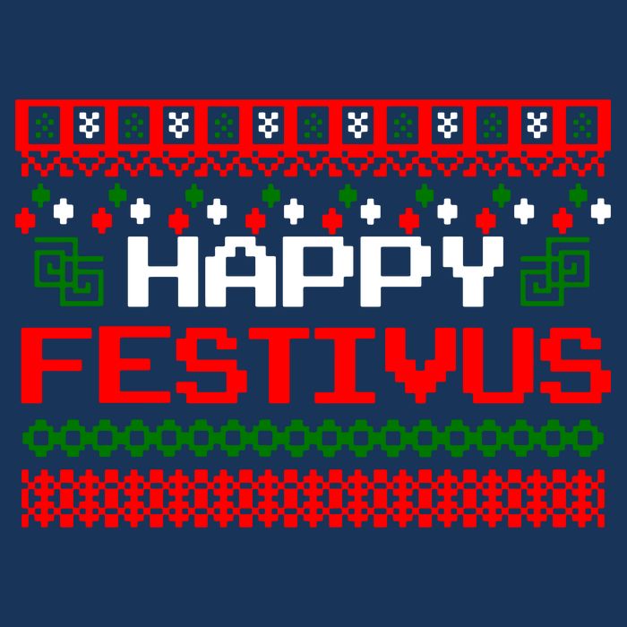 Happy Festivus Ugly Christmas Zip Tote Bag