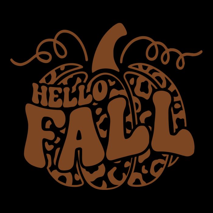 Hello Fall Vibes Leopard Pumpkin 16oz Travel Tumbler