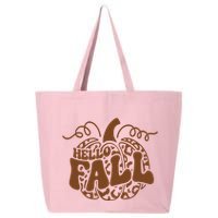 Hello Fall Vibes Leopard Pumpkin 25L Jumbo Tote