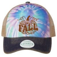 Hello Fall Vibes Leopard Pumpkin Legacy Tie Dye Trucker Hat