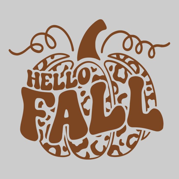 Hello Fall Vibes Leopard Pumpkin Tie-Dye T-Shirt