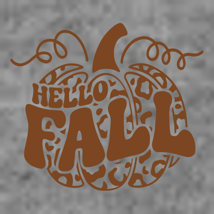 Hello Fall Vibes Leopard Pumpkin Toddler Sweatshirt