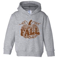 Hello Fall Vibes Leopard Pumpkin Toddler Hoodie