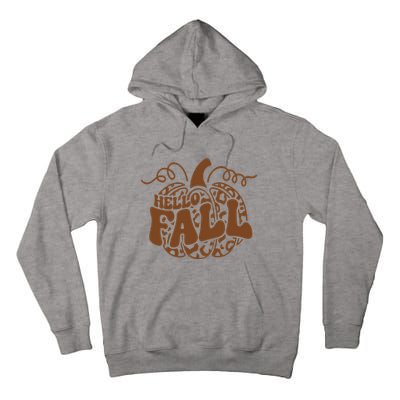 Hello Fall Vibes Leopard Pumpkin Tall Hoodie