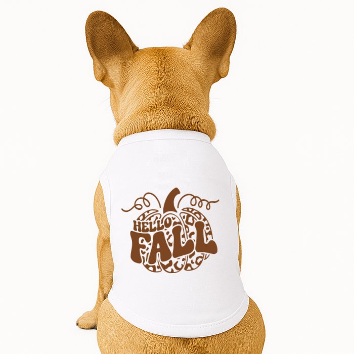 Hello Fall Vibes Leopard Pumpkin Doggie Tank
