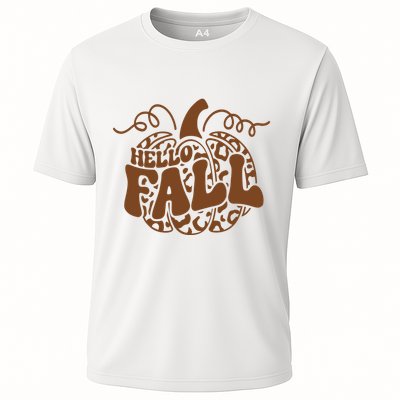Hello Fall Vibes Leopard Pumpkin Performance Shirt