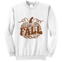 Hello Fall Vibes Leopard Pumpkin Sweatshirt
