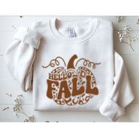 Hello Fall Vibes Leopard Pumpkin Sweatshirt