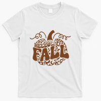 Hello Fall Vibes Leopard Pumpkin T-Shirt