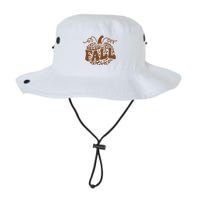 Hello Fall Vibes Leopard Pumpkin Bucket Hat