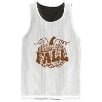 Hello Fall Vibes Leopard Pumpkin Mesh Reversible Basketball Jersey Tank