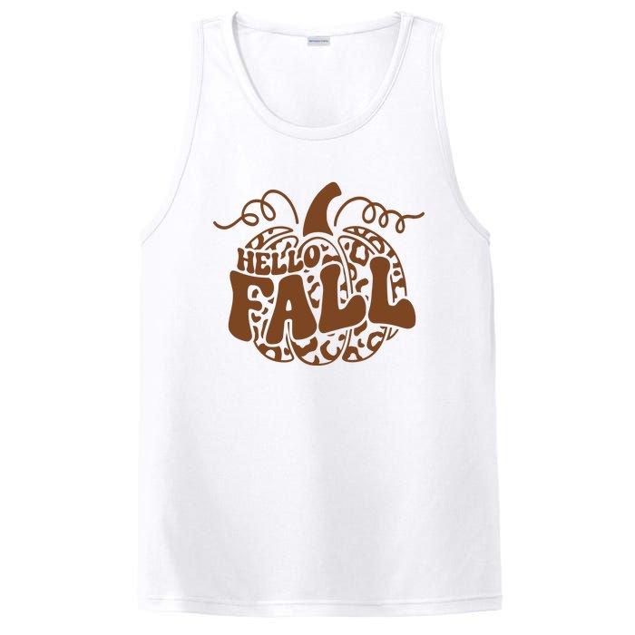 Hello Fall Vibes Leopard Pumpkin PosiCharge Competitor Tank