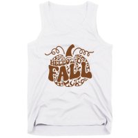 Hello Fall Vibes Leopard Pumpkin Tank Top