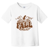 Hello Fall Vibes Leopard Pumpkin Toddler T-Shirt