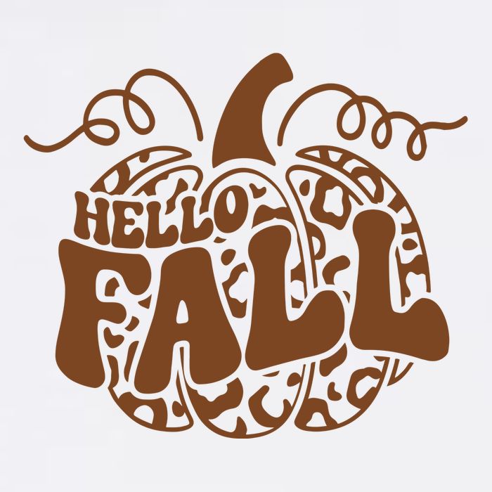 Hello Fall Vibes Leopard Pumpkin Visor