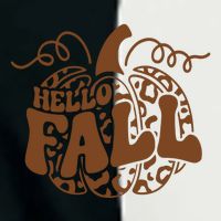 Hello Fall Vibes Leopard Pumpkin Infant Baby Jersey Bodysuit