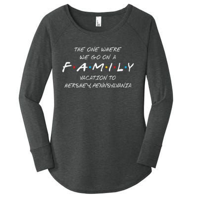 Hershey Family Vacation The One Where We Make Memories Women's Perfect Tri Tunic Long Sleeve Shirt