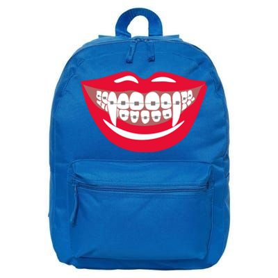 Halloween Funny Vampire Teeth Braces Orthodontist Dentist Cool Gift 16 in Basic Backpack