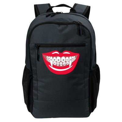 Halloween Funny Vampire Teeth Braces Orthodontist Dentist Cool Gift Daily Commute Backpack