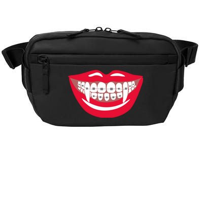 Halloween Funny Vampire Teeth Braces Orthodontist Dentist Cool Gift Crossbody Pack