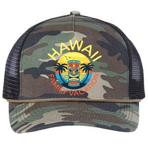 Hawaii Family Vacation Gift Retro Rope Trucker Hat Cap