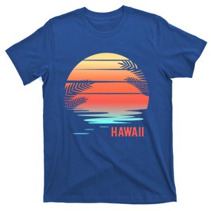 Hawaii Family Vacation Sunset Illustration Gift T-Shirt