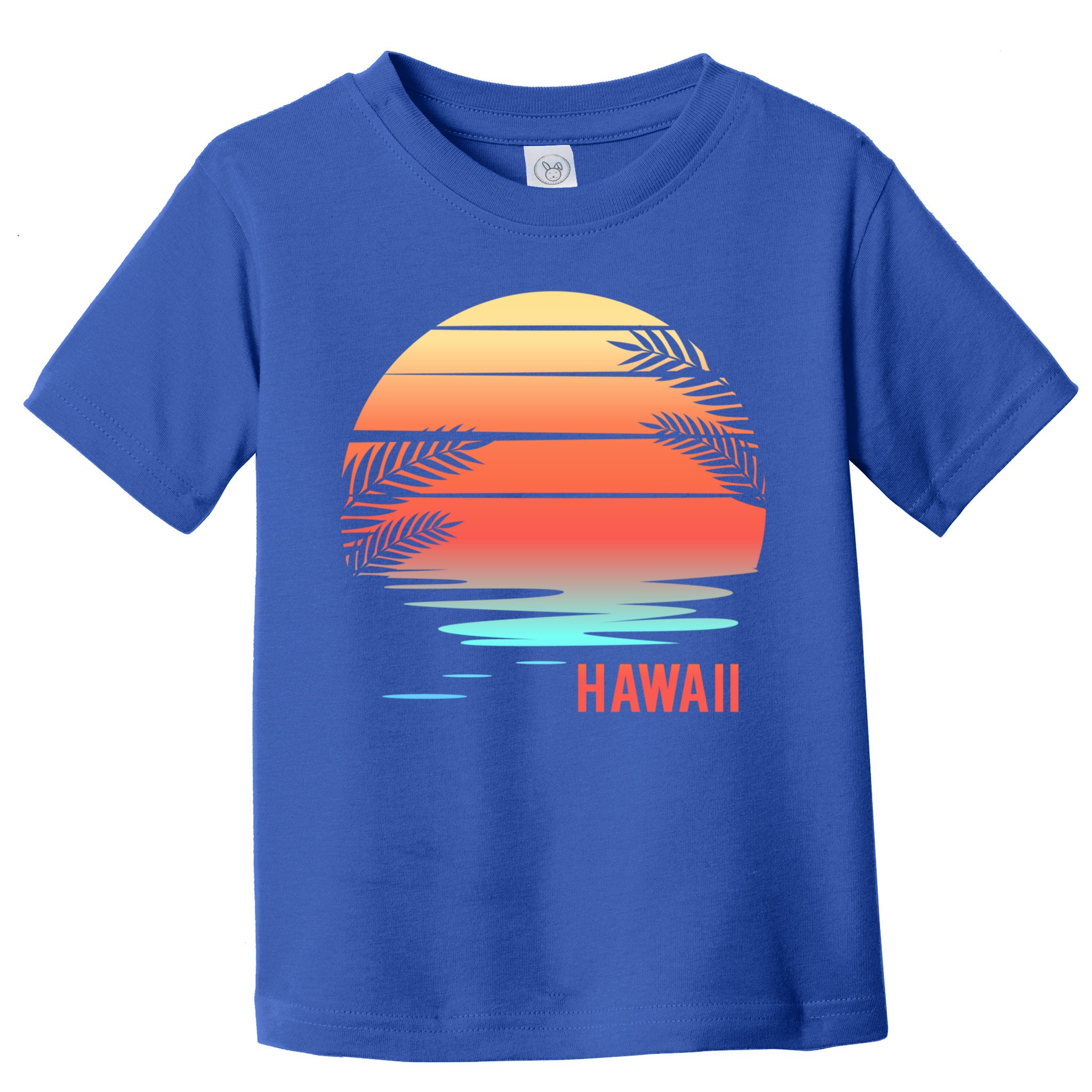 Hawaii Family Vacation Sunset Illustration Gift Toddler T-Shirt