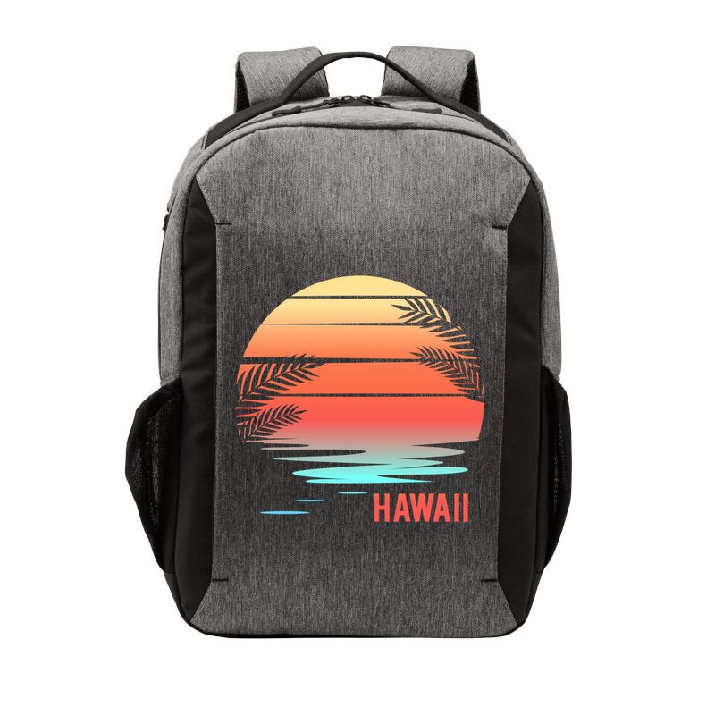 Hawaii Family Vacation Sunset Illustration Gift Vector Backpack