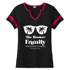 Hunter Family Vacation Matching Family Group Gift Ladies Halftime Notch Neck Tee