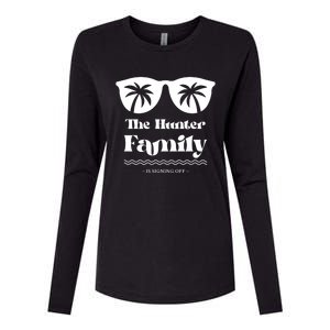 Hunter Family Vacation Matching Family Group Gift Womens Cotton Relaxed Long Sleeve T-Shirt