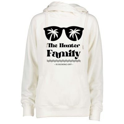 Hunter Family Vacation Matching Family Group Gift Womens Funnel Neck Pullover Hood